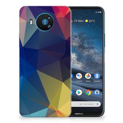 Nokia 8.3 | TPU Hoesje | Polygon Dark