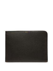 Bally pochette d'ordinateur à fini grainé - Noir