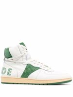 RHUDE baskets montantes Rhecess en cuir - Blanc