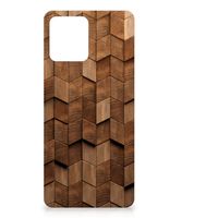 Bumper Hoesje voor Motorola Moto G72 Wooden Cubes - thumbnail