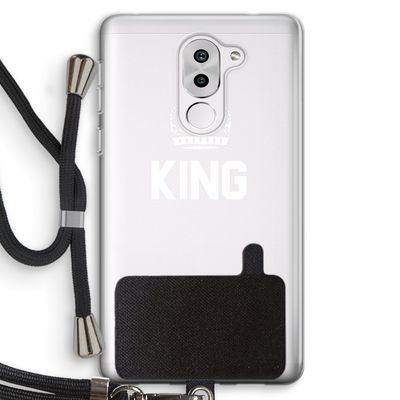 King zwart: Honor 6X Transparant Hoesje met koord