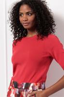 Studio Anneloes Lana Ssl Pullover 12707 Trui Korte Mouw 2800 Coral Red