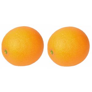 Set van 4x stuks kunst/nep fruit sinaasappels van 8 cm