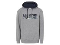 Heren hoodie (XL, Grijs)