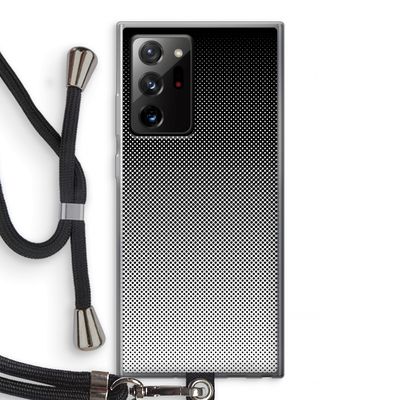 Musketon Halftone: Samsung Galaxy Note 20 Ultra / Note 20 Ultra 5G Transparant Hoesje met koord