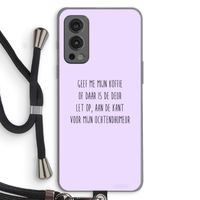 Ochtendhumeur: OnePlus Nord 2 5G Transparant Hoesje met koord