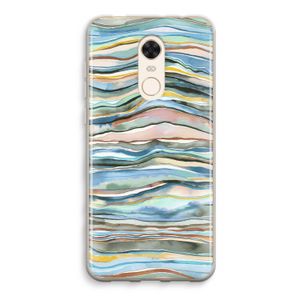 Watercolor Agate: Xiaomi Redmi 5 Transparant Hoesje