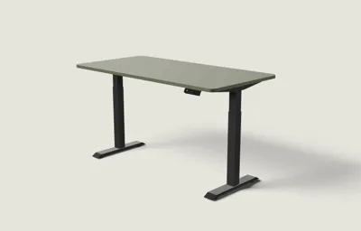 Desktronic HomeOne bureau Zwart / Olijfgroen / 160x80 cm