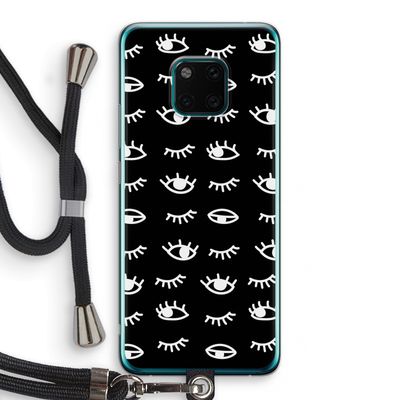 Eye pattern #3: Huawei Mate 20 Pro Transparant Hoesje met koord