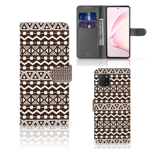 Samsung Note 10 Lite Telefoon Hoesje Aztec Brown