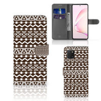 Samsung Note 10 Lite Telefoon Hoesje Aztec Brown - thumbnail