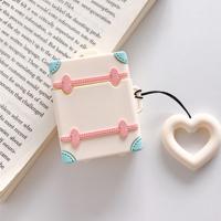 Draadloze koptelefoon schokbestendig Candy gekleurde koffer silicone beschermhoes voor Apple AirPods 1/2 (abrikoos)