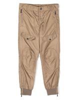 Moschino Kids pantalon fuselé à poches cargo - Marron - thumbnail