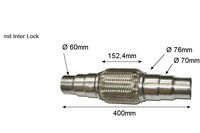Flexibele slang, uitlaatsysteem LRT, Diameter (mm)76mm