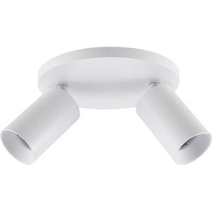 Deko Light 348253 Can Tilt rund, 2x 7,5 W GU10, Weiß Plafondopbouwarmatuur GU10 7.5 W Wit