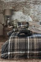 Rivièra Maison Rivièra Maison Cozy Check Dekbedovertrek Brown 140x200/220