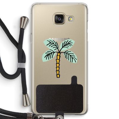Palmboom: Samsung Galaxy A5 (2016) Transparant Hoesje met koord