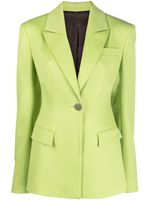 The Attico blazer à simple boutonnage - Vert