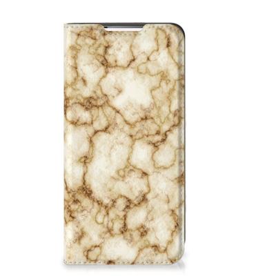 Samsung Galaxy S22 | Standcase | Marmer Goud Samsung Galaxy S22 | Standcase | Marmer Goud