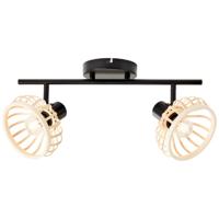 Brilliant Houten plafondlampNorah 2-lichts - 99738/76