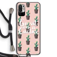 Cactus quote: Xiaomi Redmi Note 10 5G Transparant Hoesje met koord