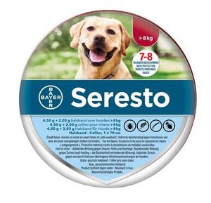 Seresto teken- en vlooienband hond (VANAF 8 KG 70 CM)