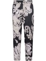 Balmain pantalon de jogging à motif cachemire - Noir