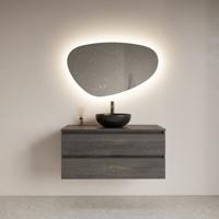 Gliss Design Spiegel Trendy Oval LED Verlichting - Spiegel Trendy 60x50 cm