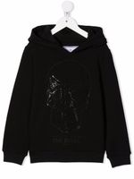 Philipp Plein Junior hoodie à tête de mort - Noir - thumbnail