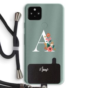 Pink Bouquet: Pixel 5a 5G Transparant Hoesje met koord