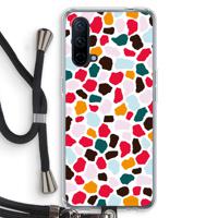 Colored Giraffe: OnePlus Nord CE 5G Transparant Hoesje met koord - thumbnail