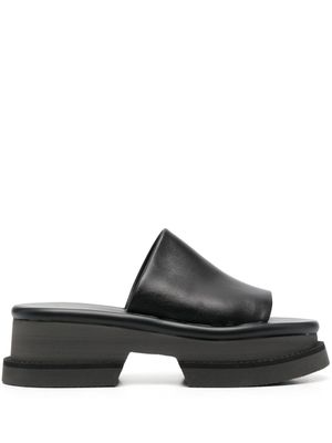 Clergerie mules Faith à plateforme - Noir