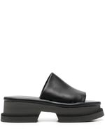 Clergerie mules Faith à plateforme - Noir Clergerie mules Faith à plateforme - Noir
