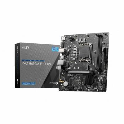 Moederbord MSI PRO H610M-E DDR4 LGA 1700 H610 INTEL H610 DDR4 mATX