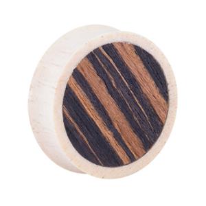 Double Flared Plug Silk tree wood Tunnels & Plugs