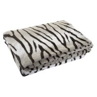 Fleece deken tijger strepen dierenprint 150 x 200 cm - thumbnail