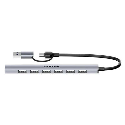 Unitek H1209AGY01 USB-A 5Gbps 7in1 USB-hub