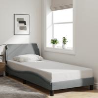 Bedframe zonder matras 80x200 cm stof lichtgrijs - thumbnail