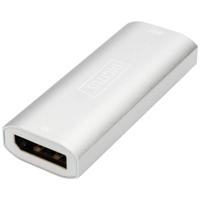 Digitus DS-55524 DisplayPort Adapter [1x DisplayPort bus - 1x DisplayPort bus] Zilver 4K UHD