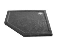 Lambini Designs Stone douchebak vijfhoek 90x90cm natuursteen - thumbnail