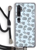 Poezen: Xiaomi Mi Note 10 Pro Transparant Hoesje met koord