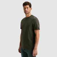 Pme Legend Short Sleeve R-neck Jacquard Strip 113110 8039 - Beluga