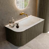 Badmeubel Mondiaz Kurve-Dlux | 95 cm cm | Meubelkleur Shadow | Wastafelkleur Opalo | Solid surface | Wasbak rechter zijde spoelbak | Zonder kraangat(en) Badmeubel Mondiaz Kurve-Dlux | 95 cm cm | Meubelkleur Shadow | Wastafelkleur Opalo | Solid surface | Wasbak rechter zijde spoelbak | Zonder kraangat(en)
