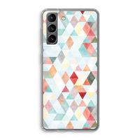Gekleurde driehoekjes pastel: Samsung Galaxy S21 Transparant Hoesje Gekleurde driehoekjes pastel: Samsung Galaxy S21 Transparant Hoesje