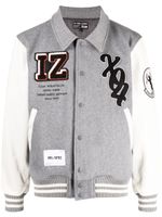 izzue veste bomber à patch brodé - Gris