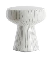 Light & Living Bijzettafel 'Dakwa' 38cm, kleur Wit/Zwart Light & Living Bijzettafel 'Dakwa' 38cm, kleur Wit/Zwart