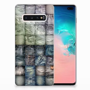 Silicone Back Cover Samsung Galaxy S10 Plus Spijkerbroeken