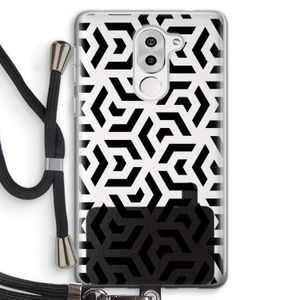 Crazy pattern: Honor 6X Transparant Hoesje met koord
