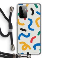 Illustratieve pop 2: Samsung Galaxy A72 5G Transparant Hoesje met koord