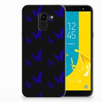 Samsung Galaxy J6 2018 TPU bumper Vlinder Patroon